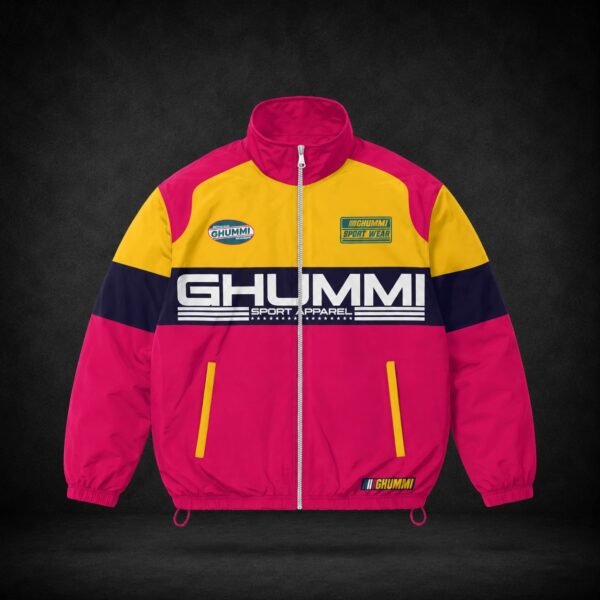 Pink With Yellow straps jacket