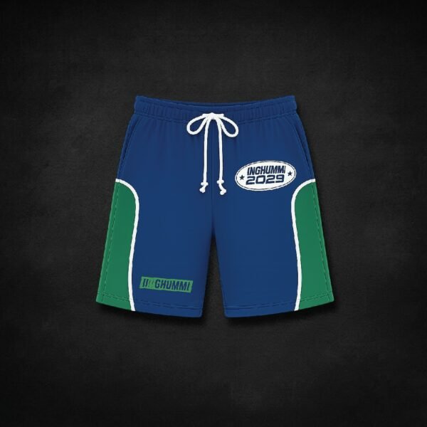 Blue With Green Shorts